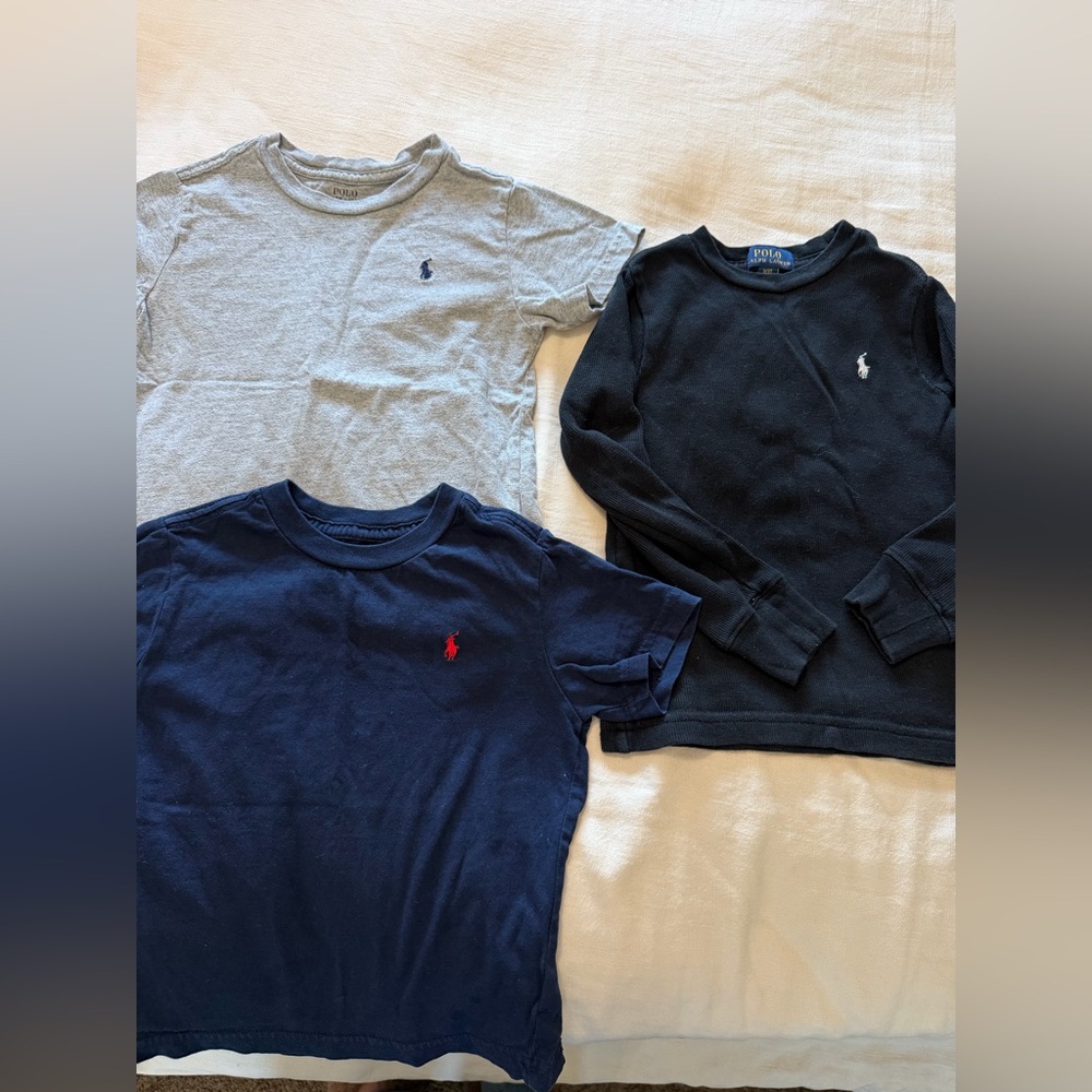 Polo Ralph Lauren Boys 3t Bundle - Navy, Gray, Black with Logo